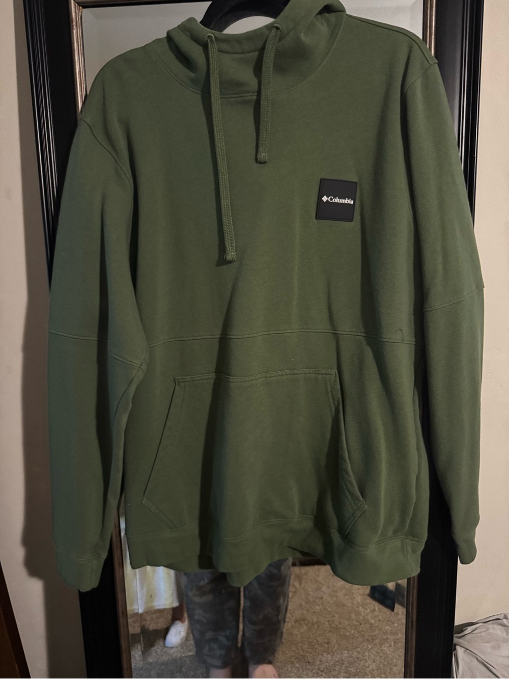 Columbia Olive Green Drawstring Hoodie
